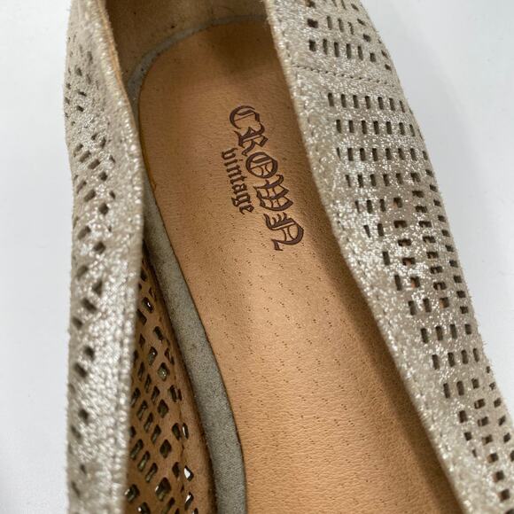 Crown Vintage Veneta Metallic Loafers‎ Size 7.5 - Picture 3 of 8